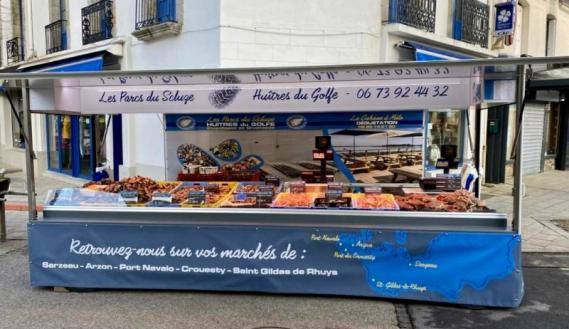 Stand de vente des huîtres